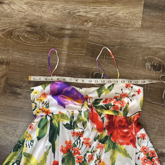 Floral Maxi Dress with Spaghetti Straps - Picture 7 of 7